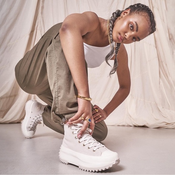 🔥 CONVERSE Run Star Hike Platform Earthy Neutrals SIZE 10 - Picture 2 of 14